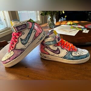 Nike Air Force One mid custom